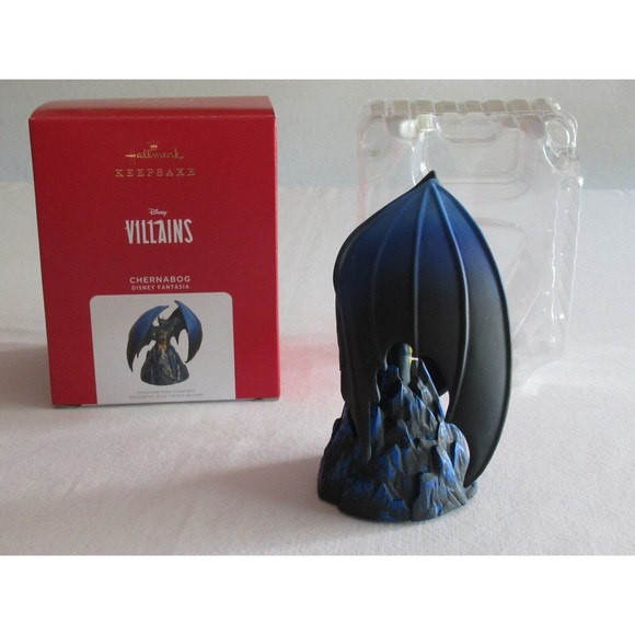 LIMITED EDITION 2021 Disney Villains HALLMARK CHERNABOG FANTASIA Christmas Ornam - Picture 3 of 12